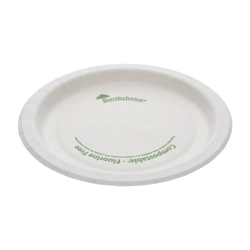 EarthChoice 6" Compostable Paperboard Plate, White, 750 ct.