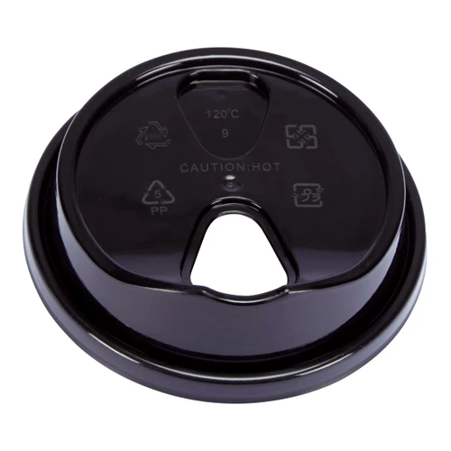 Frost-Flex®PRO Reusable Black Cup Lids (LDBTK12BK)