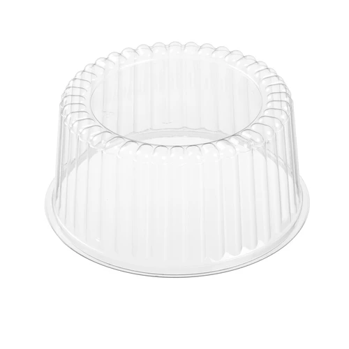 7” clear fluted dome 4” deep 200/cs (5D040-1) 