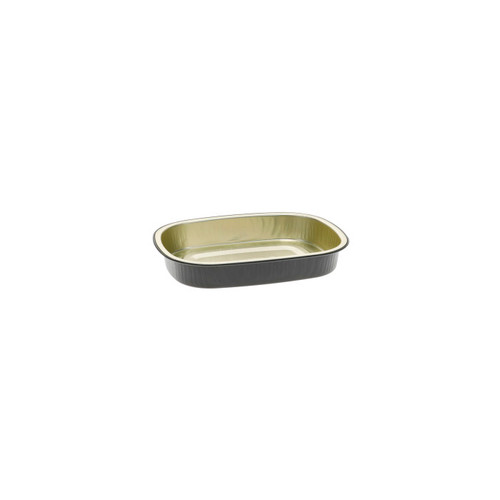 Pactiv Evergreen 22 oz. Aluminum Carry-Out Container, Black/Gold, 250 ct.