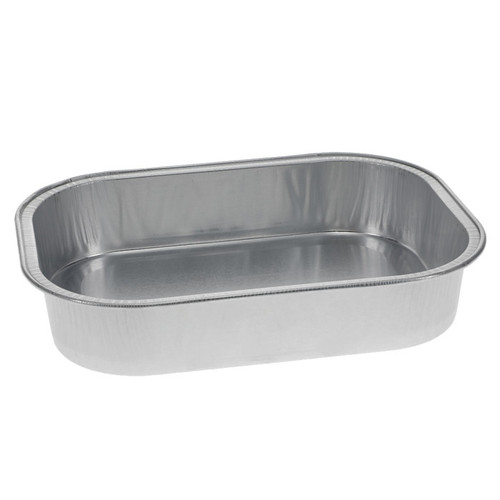 Pactiv Evergreen 16oz. Aluminum Classic Carry-Out Container, Silver, 500 ct.