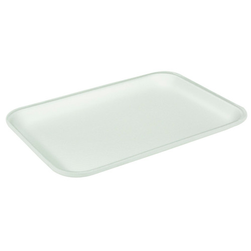 Pactiv Evergreen 25S Heavy Family Pack Tray, White, 250 ct.