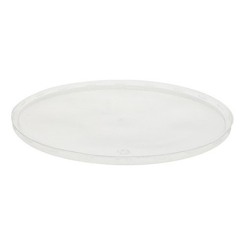 Pactiv Evergreen Flat Lid for 10" PET Round Deli Tub, Clear, 200 ct.