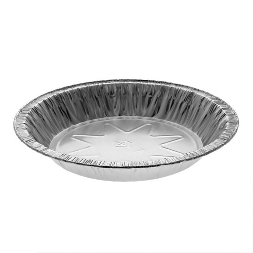 Pactiv Evergreen 8" Aluminum Medium Deep Pie Pan, Silver, 432 ct.