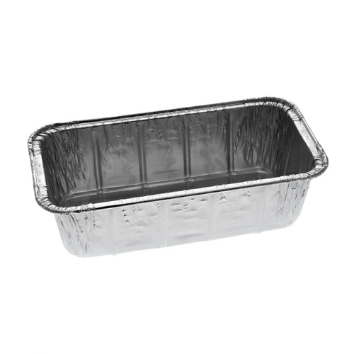 Pactiv Evergreen 1.5 lb. Aluminum Loaf Pan, Full Curl, Silver, 500 ct.