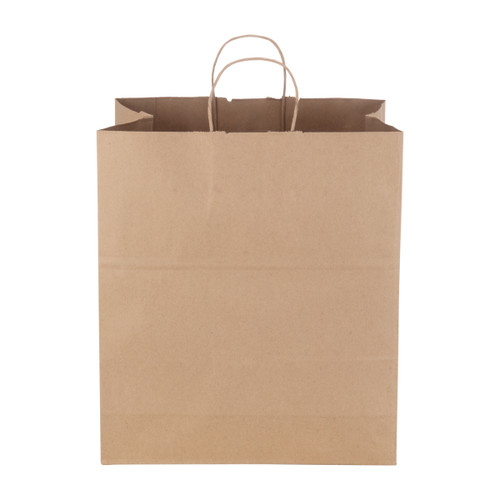 Super Royal Dubl Life® shopping bag 70# recycled kraft FSC BPI - 200 PK (87145).
