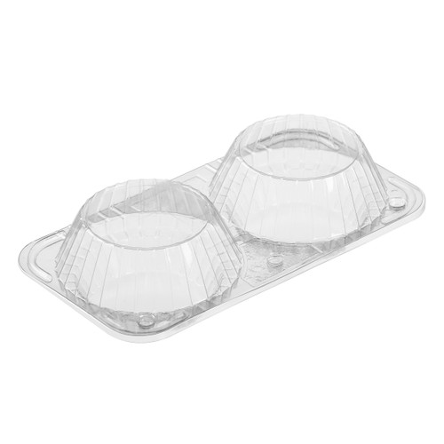 2-cavity 4” tarts container (502002) 