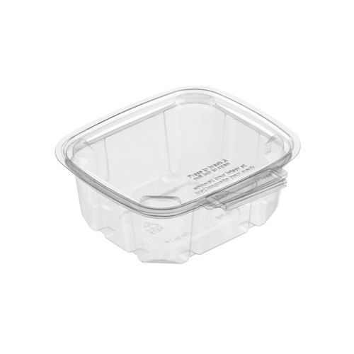 12 oz clear BreakAway™ bilingual container (5HG012-TV-F) 