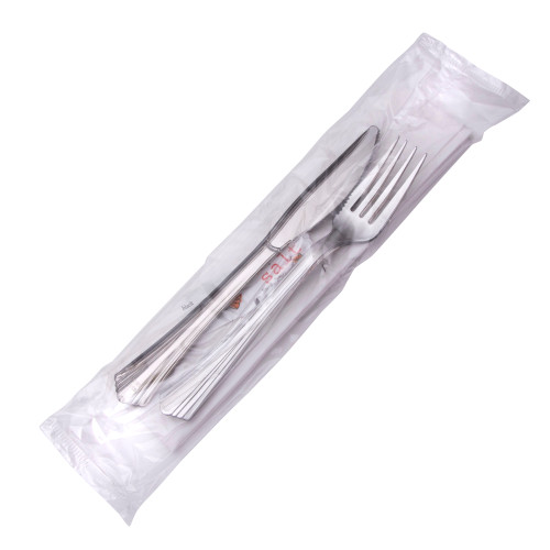Reflections® Cutlery Napkin Kits Fork, Knife, Salt, Pepper, 2-Ply Napkin Kit (REFKIT2)