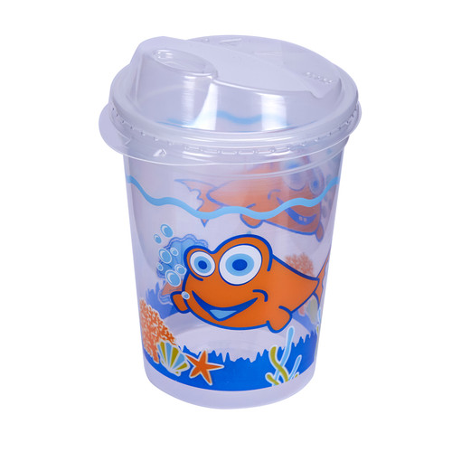 Memorables™ Kid Cups 12 fl oz (355ml) Fish Reusable IM Cup Combo Pack w/ Sip Lid (CM12KIDCUP-SL)