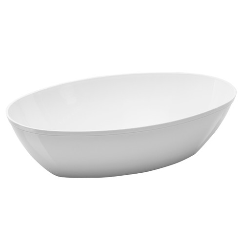 CaterLine® Servingware 64 fl oz (1893ml) White Luau Serving Bowl (A7LBWH)