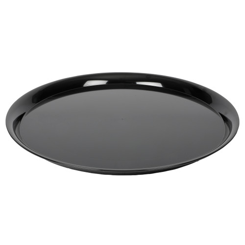 CheckMate™ Round Tray 16” Black Serving Tray (A916BL25)