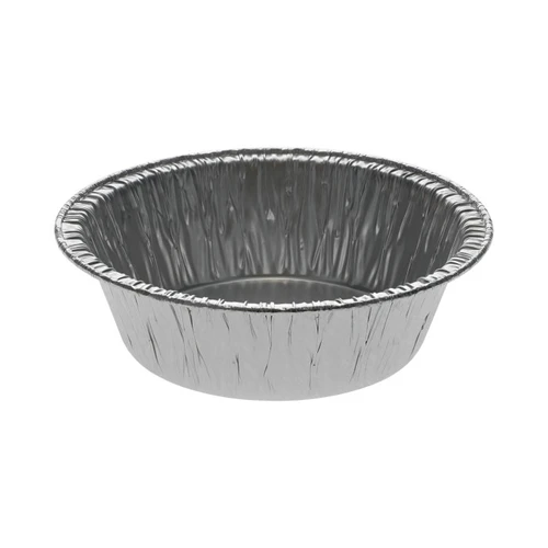 Pactiv Evergreen 4" Aluminum Medium Tart Pan, Silver, 3,000 ct.