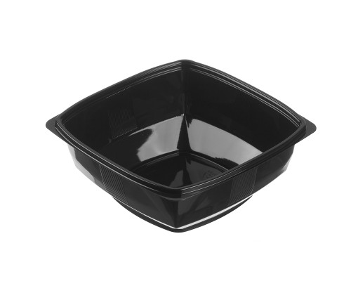 POLAR PAK® Square Bowl 7.5” 48 oz Black Bowl (5DD048BK)