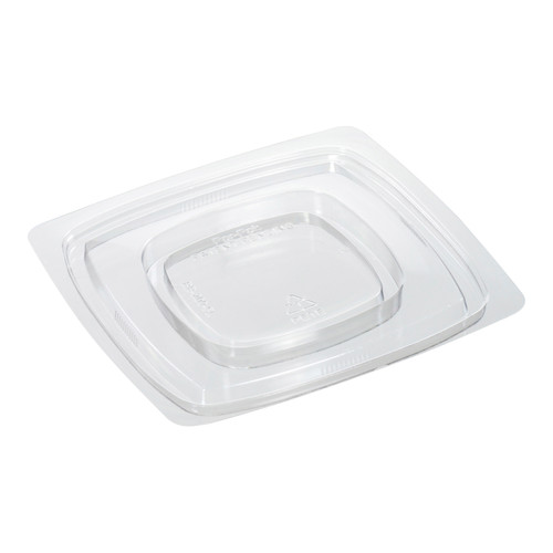 POLAR PAK® Square Bowl 5” Clear Flat Lid (5BB200FL)