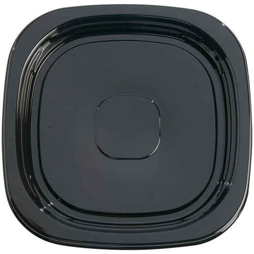 Contours™ Flexible, Thermoformed Trays 11” Black Square Tray (ASQ11BL)