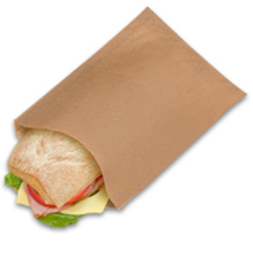 EcoCraft® Grease resistant single-serve sandwich bags - Natural -  6.50 x 1.00 x 8.00 (300100)
