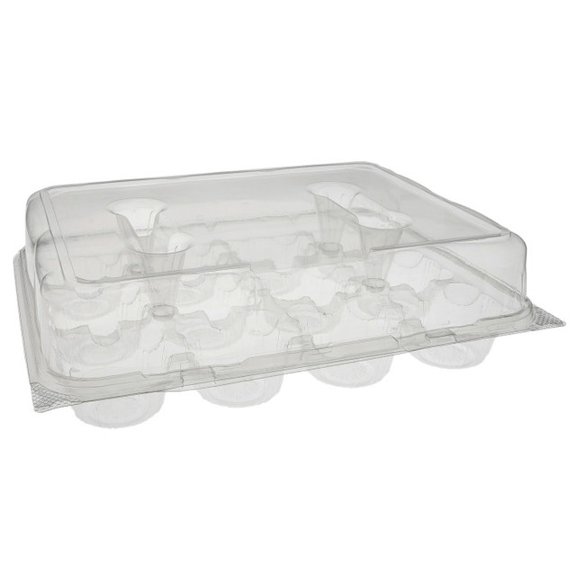 Pactiv Evergreen 13'' X 10'' X 4.25'' PET Hinged Lid Bakery