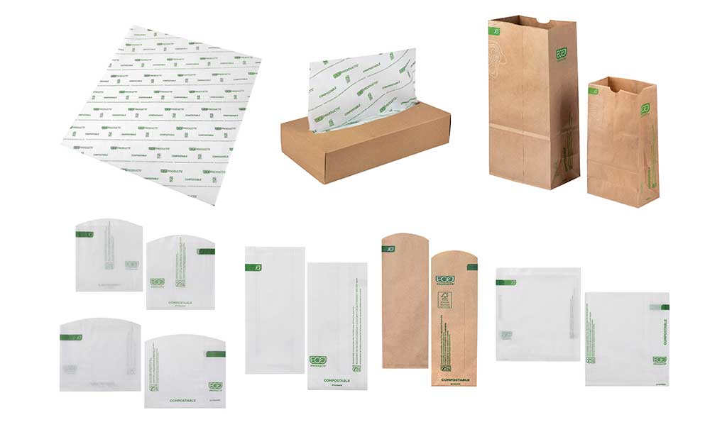 EcoProducts Introduces Compostable Paper Bags and Sandwich Wraps Novolex