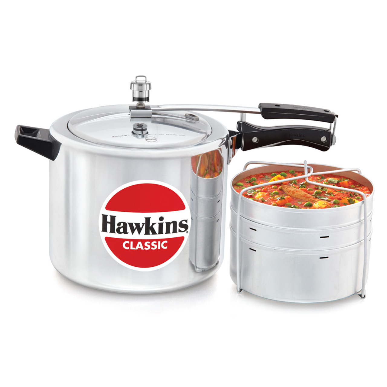 HAWKINS CLASSIC 10 LITRE PRESSURE COOKER WITH