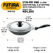 HAWKINS STIR-FRY PAN (FLAT BOTTOM, LONG HANDLE) 2 LITRE WITH STAINLESS STEEL LID