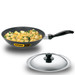 HAWKINS STIR-FRY PAN (FLAT BOTTOM, LONG HANDLE) 2 LITRE WITH STAINLESS STEEL LID