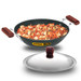 HAWKINS FUTURA  HARD ANODISED DEEP-FRY-PANS 3.75 LITRE WITH STAINLESS STEEL LID - WORKS ON GAS+INDUCTION