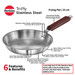 HAWKINS STAINLESS STEEL TRI-PLY FRYING PAN 22 CM-INDUCTION COMPATIBLE