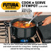 HAWKINS FUTURA COOK N SERVE STEWPOT 2.25 LITRE, HARD ANODISED WITH SS LID