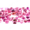 Joopy Gems Dark Orange-Pink Tourmaline Cabochon 3mm Round