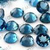 Joopy Gems London Blue Topaz Rose Cut Cabochon 8mm Round