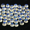 Joopy Gems Rainbow Moonstone Rose Cut Cabochon 8mm Round - A grade