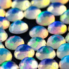 Joopy Gems White Opal Rose Cut Cabochon 3mm Round