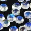 Joopy Gems Rainbow Moonstone Cabochon 3mm Round - AA grade