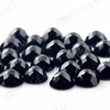 Black Spinel Rose Cut Cabochon 8mm Round