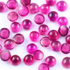 Joopy Gems Dark Pink Tourmaline Cabochon 4mm Round