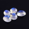 Joopy Gems SALE 594 Rainbow Moonstone AA Cabochon 7x5mm Oval, lot of 5 stones