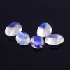 Joopy Gems SALE 594 Rainbow Moonstone AA Cabochon 7x5mm Oval, lot of 5 stones