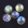 SALE 599 Labradorite Cabochon 8mm Round,  lot of 5 stones
