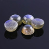 SALE 599 Labradorite Cabochon 8mm Round,  lot of 5 stones