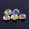 SALE 599 Labradorite Cabochon 8mm Round,  lot of 5 stones