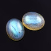 Joopy Gems SALE 600 Labradorite Cabochon 10x8mm Oval, lot of 2 stones
