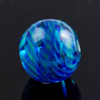 Joopy Gems "Marble" Blue and Teal Handmade Glass Focal Bead with Spacers, 20mm