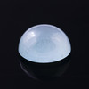 Joopy Gems Aquamarine (Milky) Round Cabochon, 1.36 carats, 7.2x3.8mm