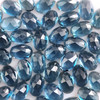 Joopy Gems London Blue Topaz Rose Cut Oval Cabochon 6x4mm