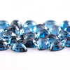 Joopy Gems London Blue Topaz Rose Cut Pear Cabochon 8x6mm