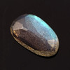 Joopy Gems Labradorite Rose Cut Freeform, 1.4 carats, 11.6x7x2.6mm