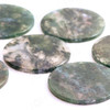 Moss Agate Coin, 38x3mm, Round