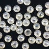 Joopy Gems Light Grey Diamond Rose Cut Cabochon 3mm Round