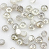 Joopy Gems Light Grey Diamond Rose Cut Cabochon 3mm Round